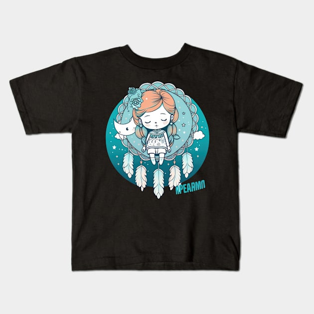 Sweet dreams are made of these dreamcatcher vectors Kids T-Shirt by Pixel Poetry